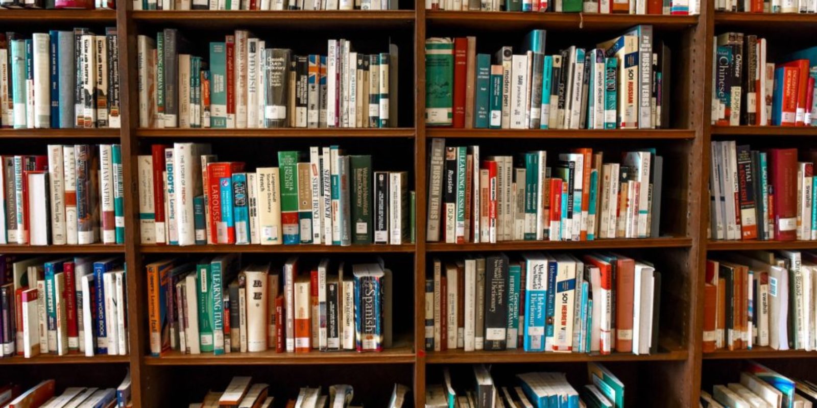 assorted books on book shelves
